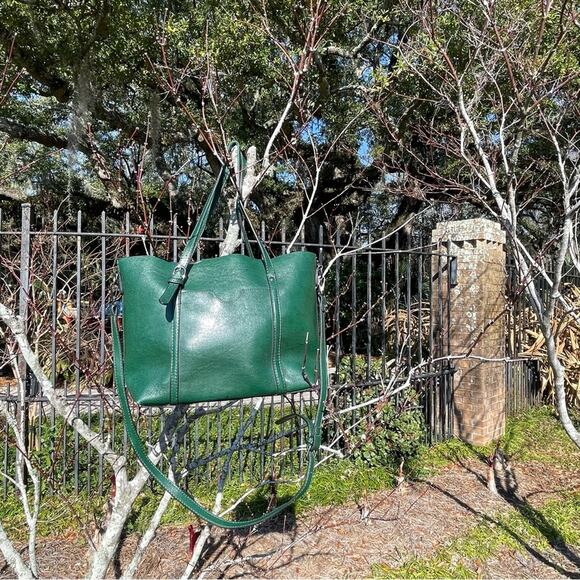 Green Multi-strap Faux Leather Bag - Picture 10 of 12